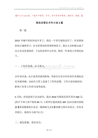 税收征管队半年小结2篇.docx