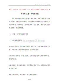 审计局“三重一大”工作制度.docx