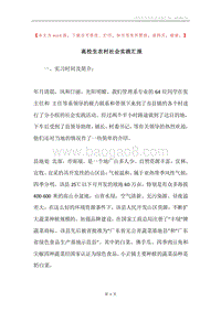 高校生农村社会实践汇报.docx