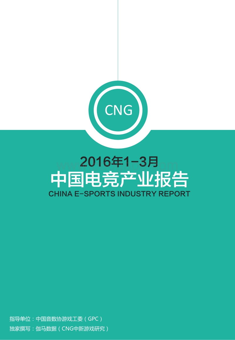 2016年1-3月中国电竞产业报告.pdf_第1页