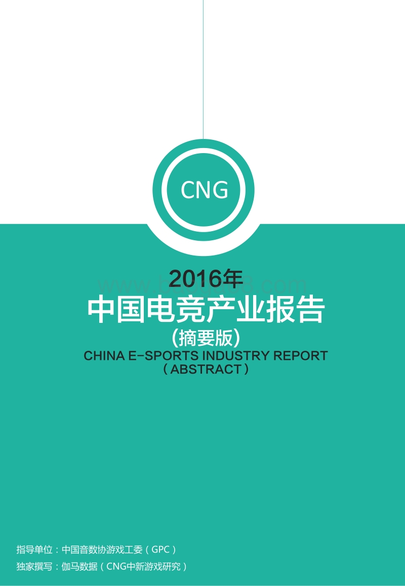 2016年中国电竞产业报告.pdf_第1页