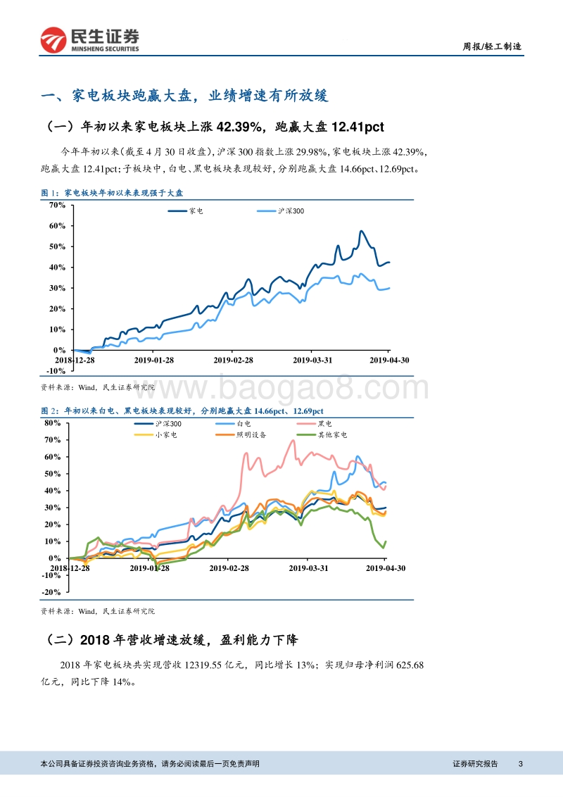 家电2018年年报及2019年一季报综述.pdf_第3页