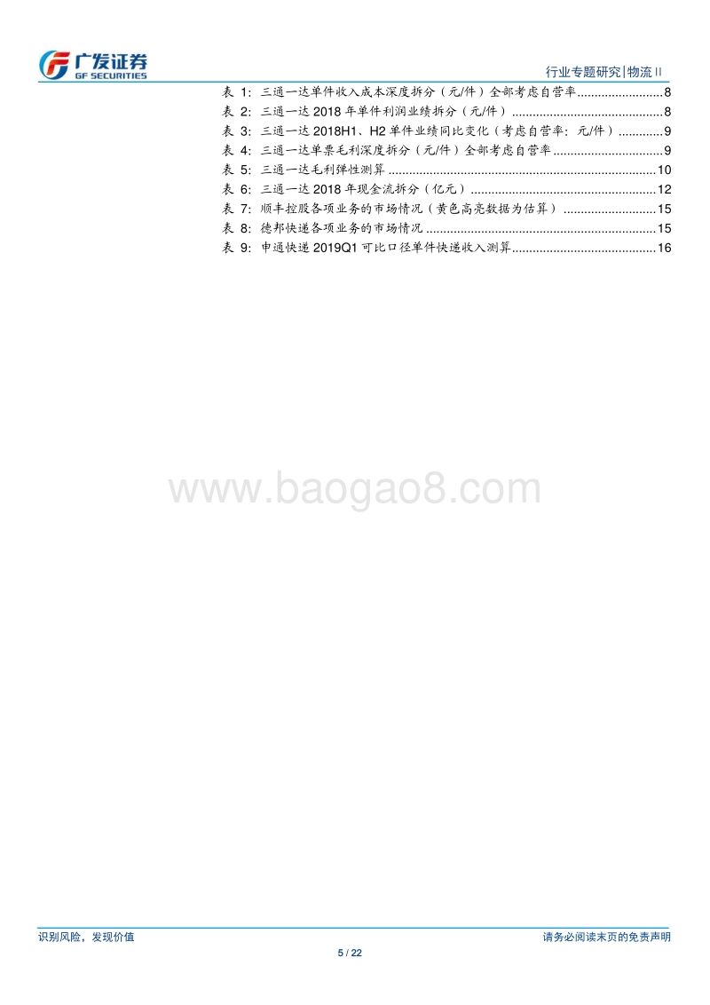 快递行业18年报及19Q1总结.pdf_第5页