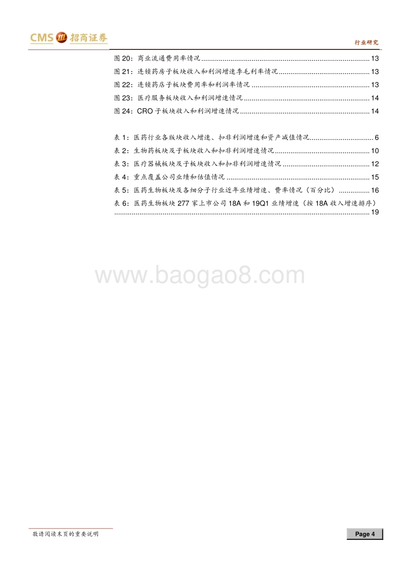 医药生物行业18年年报及19年一季报回顾.pdf_第4页