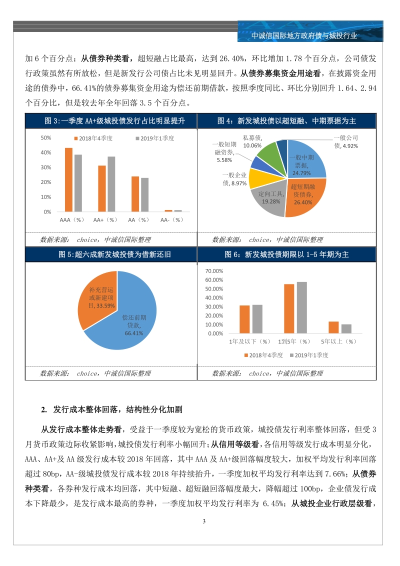 城投行业2019年一季度回顾与展望之市场运行篇.pdf_第3页