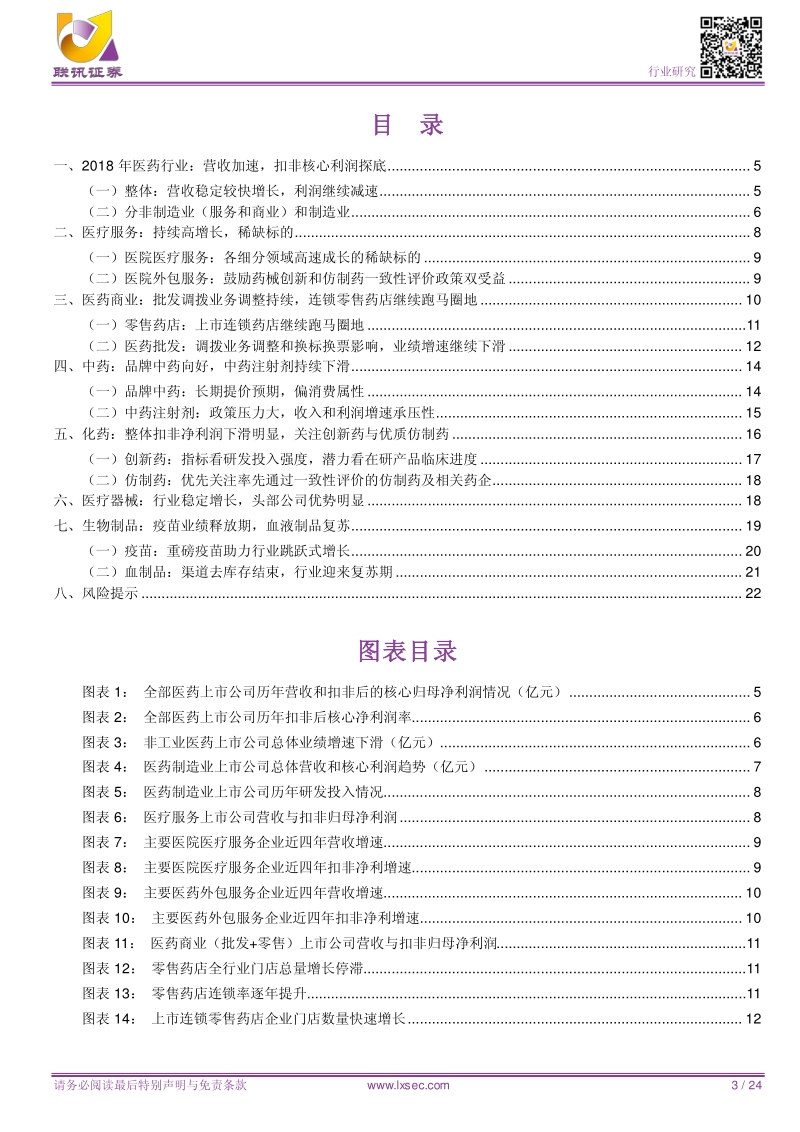 医药行业2018年年报总结.pdf_第3页