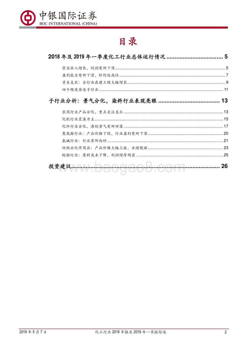 化工行业2018年报及2019年一季报综述.pdf_第2页