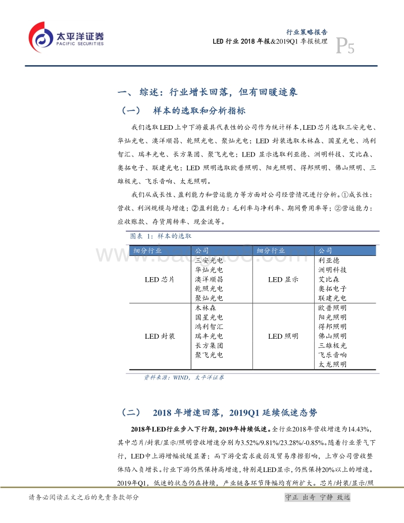 LED行业2018年报&2019Q1季报梳理.pdf_第5页