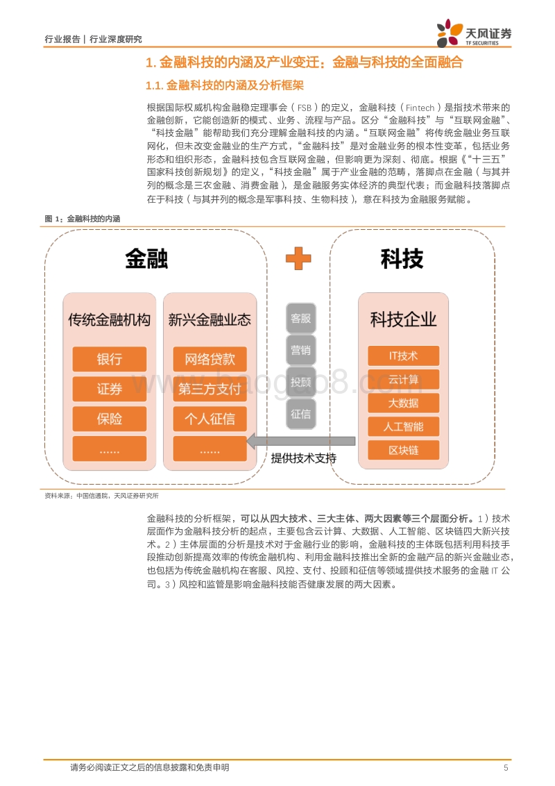 金融科技系列之一：Fintech重塑金融，三类主体站上风口.pdf_第5页