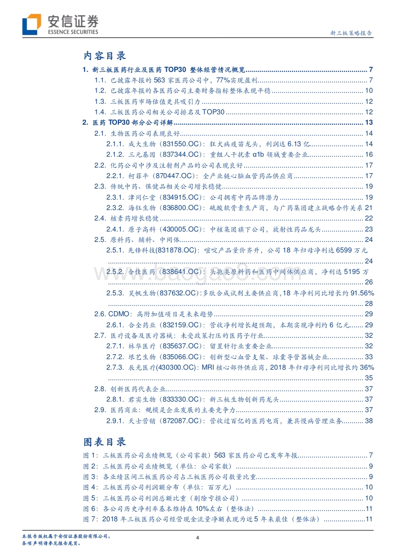 新三板医药TOP30：业绩持续分化，头部三板医药公司净利占比达39.42%.pdf_第4页