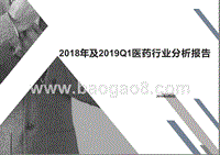 2018年及2019Q1医药行业分析报告.pptx