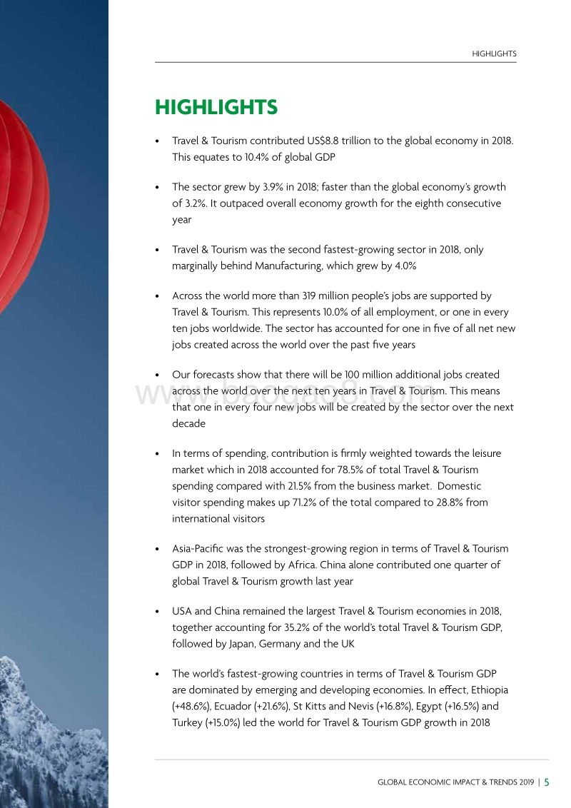2019各国旅游业对经济的影响和趋势.pdf_第5页