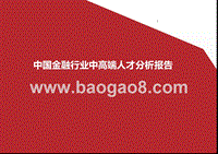 中国金融行业中高端人才分析报告.pptx