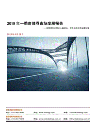 2019年一季度债券市场发展报告.pdf