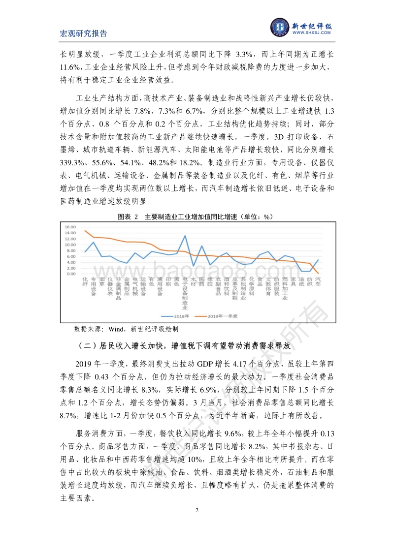 2019年一季度宏观经济分析及展望.pdf_第2页
