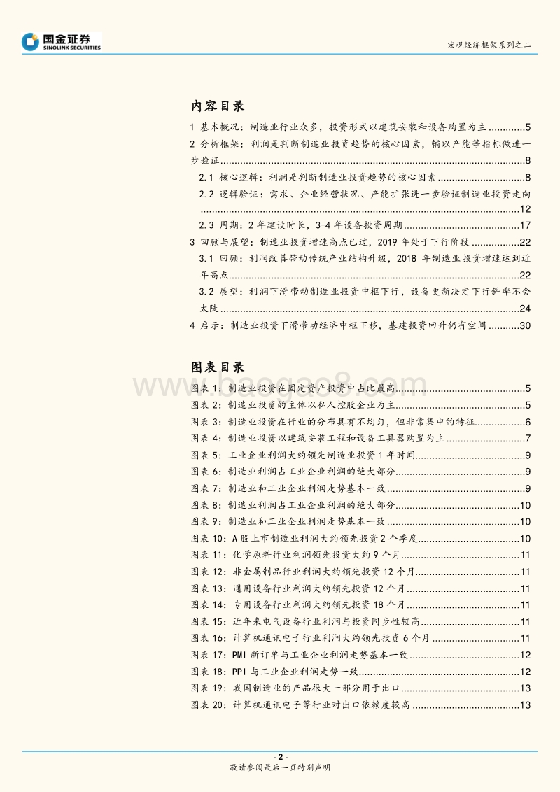 基于利润与产能的制造业投资分析框架：2019年制造业投资何去何从？.pdf_第2页