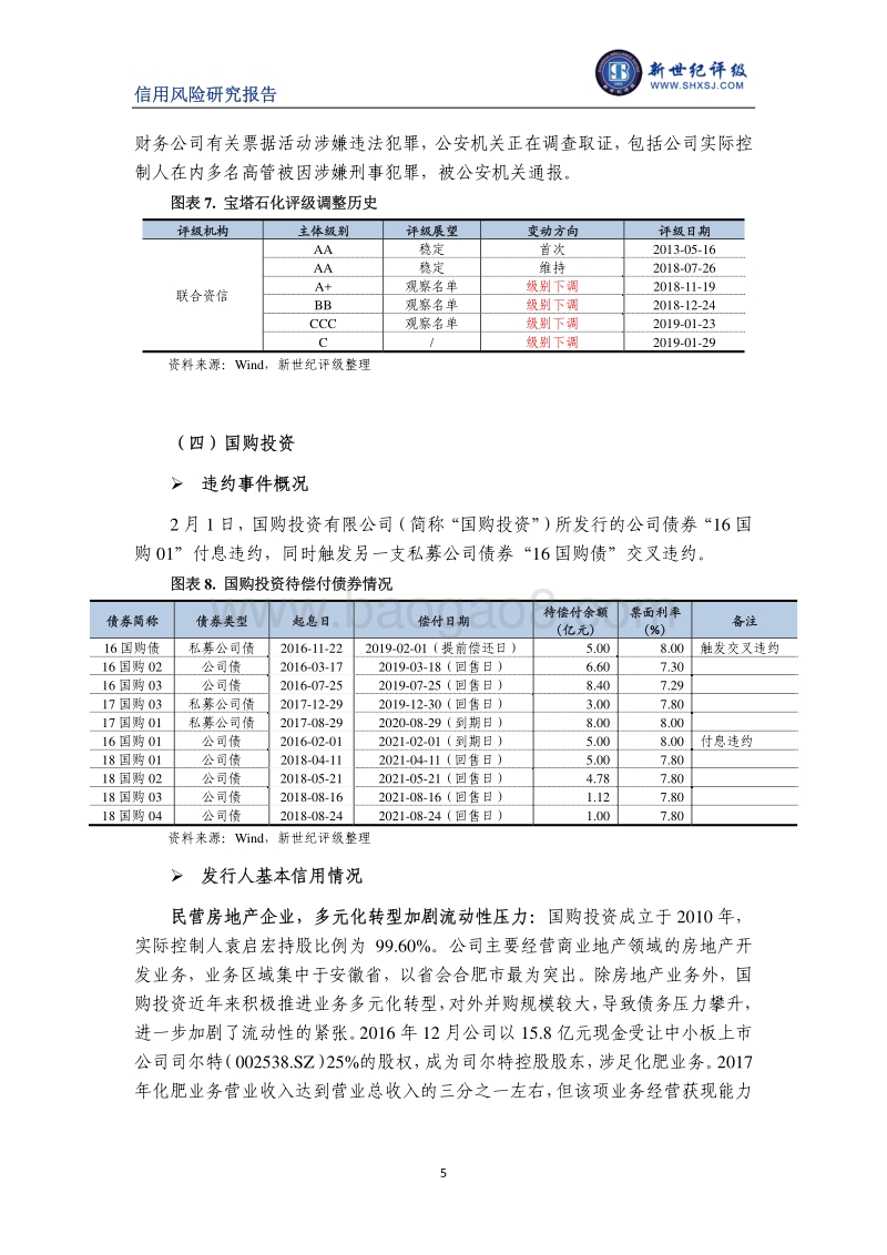 2019年1-2月债券市场违约与信用风险事件报告.pdf_第5页