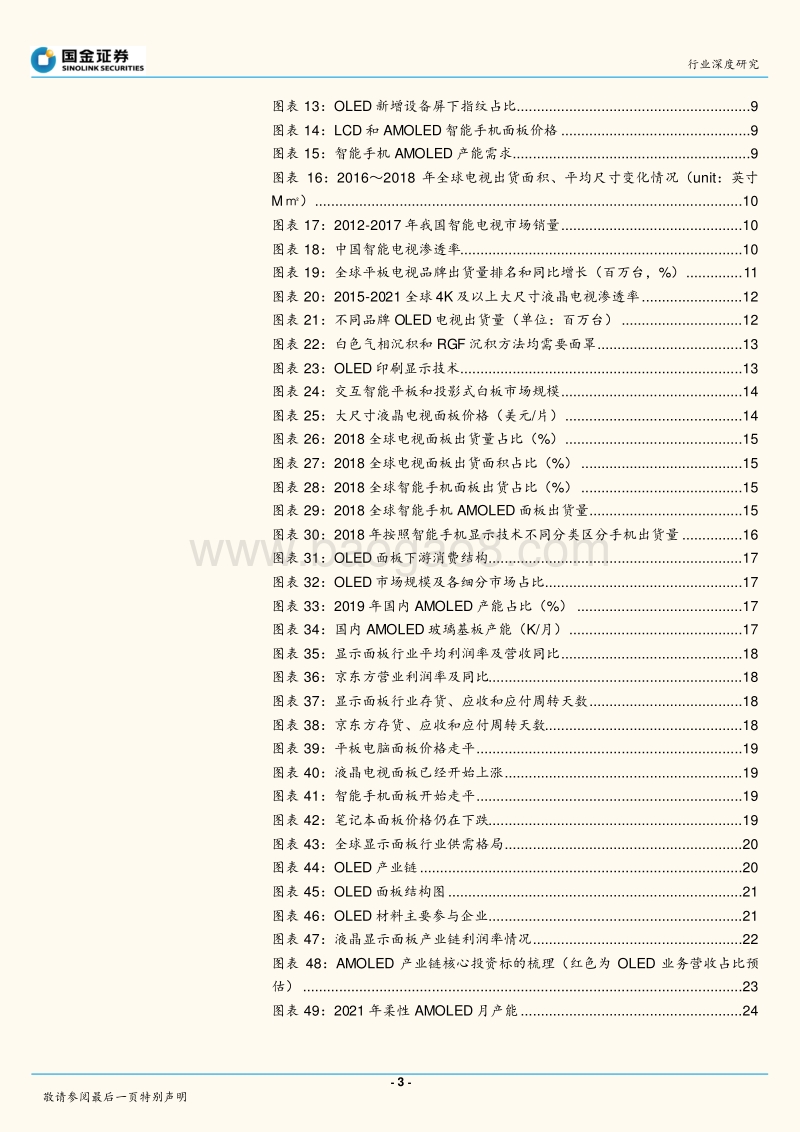显示面板行业深度研究：智能手机AMOLED大势所趋，显示面板行业触底回升.pdf_第3页