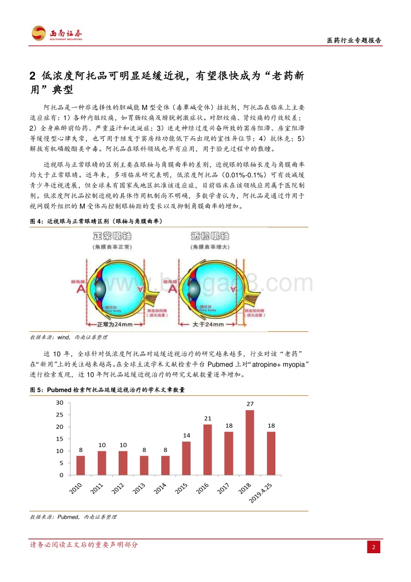 医药行业专题报告：低浓度阿托品有望迎来百亿级市场.pdf_第5页