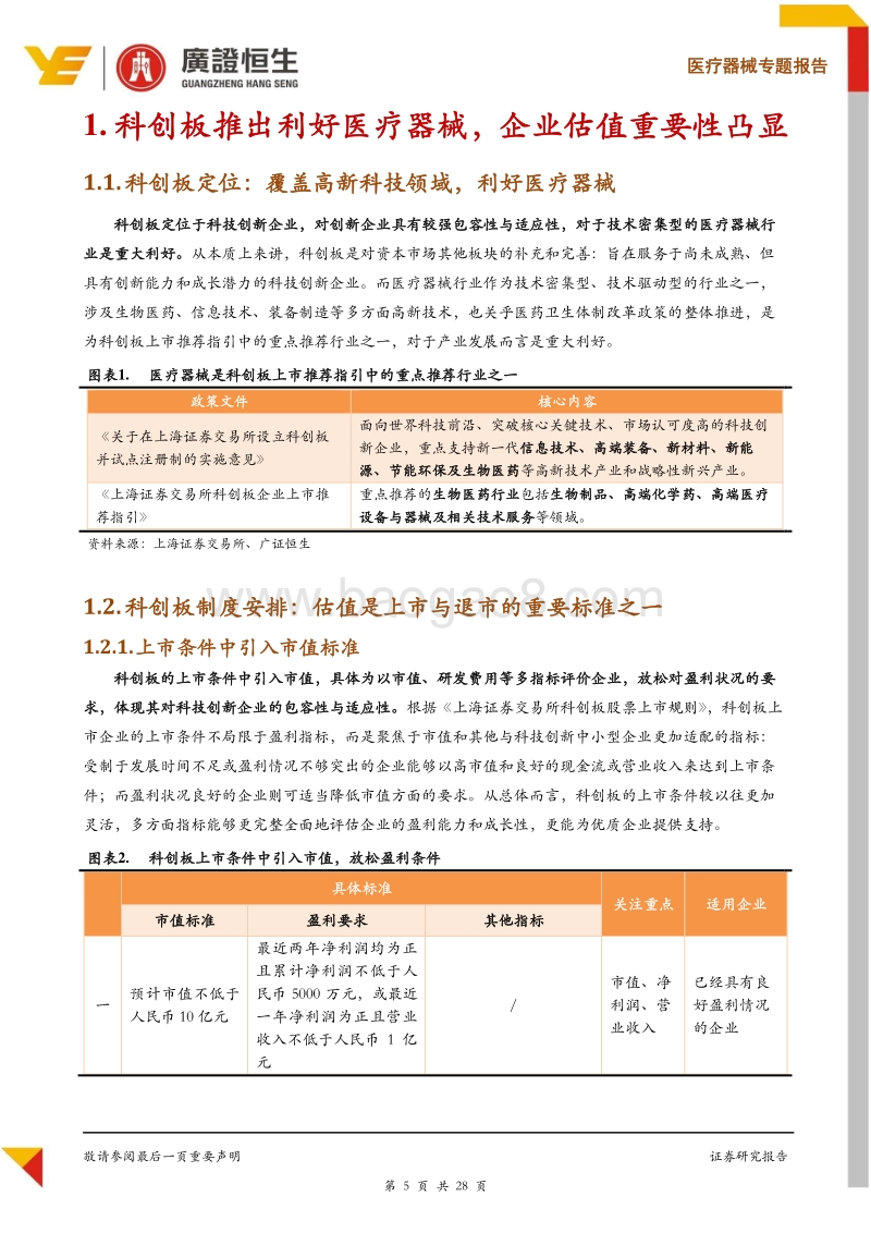 探讨科创板下医疗器械企业的估值方法.pdf_第5页