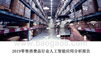 2019零售消费品行业人工智能应用分析报告.pptx