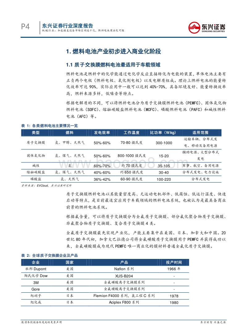 加氢储氢设备市场空间近千亿，燃料电池商业化可期.pdf_第4页