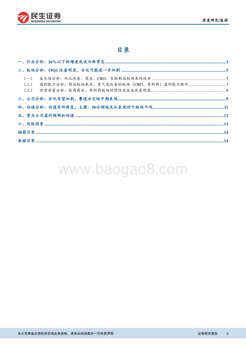 医药2018年报及2019年一季报总结.pdf_第2页