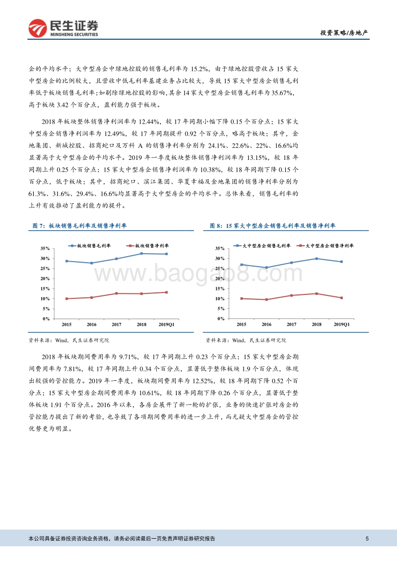 房地产板块2018年年报及2019年一季报总结.pdf_第5页