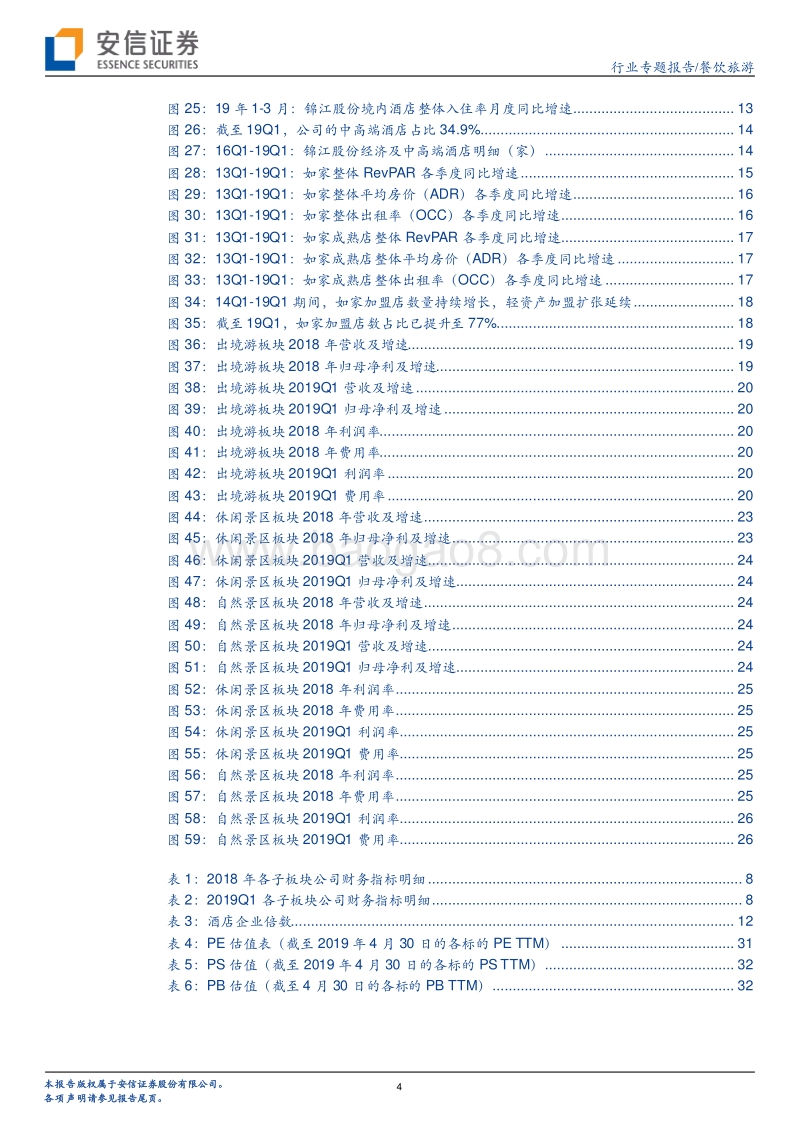 餐饮旅游行业专题报告：2018年及2019Q1业绩综述.pdf_第4页