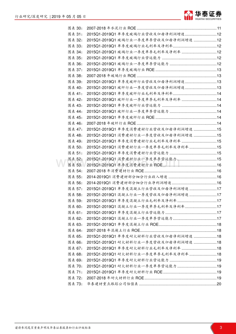 建材2018年报及2019一季报总结点评.pdf_第3页