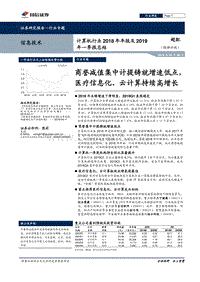 计算机行业2018年年报及2019年一季报总结.pdf