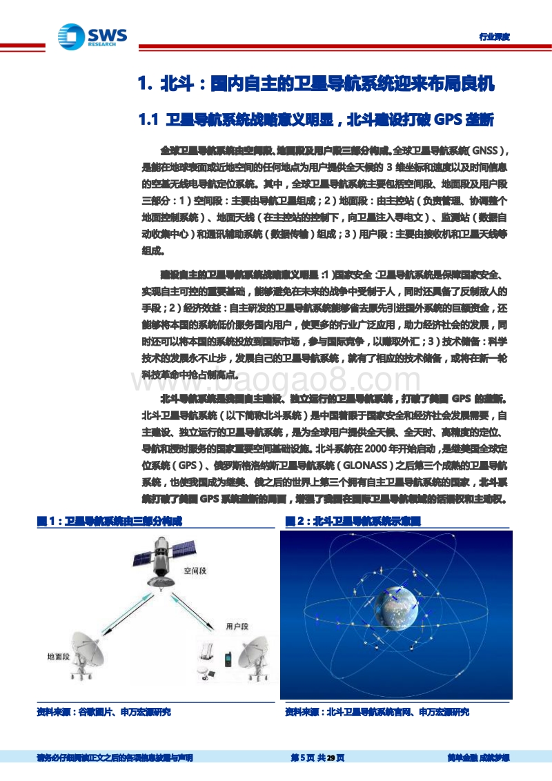 北斗行业系列深度报告之一：北斗三号系统组网在即，推动3000亿元市场爆发.pdf_第5页