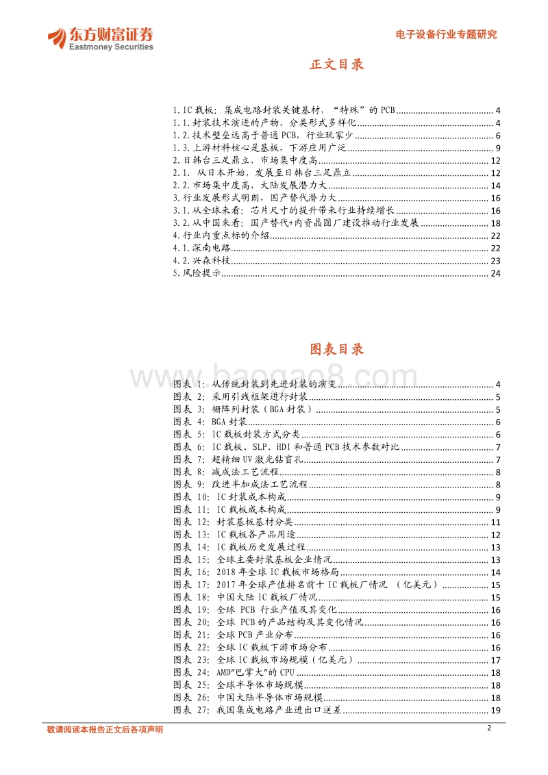 电子设备行业专题研究：IC载板市场景气度高，国产替代正当时.pdf_第2页