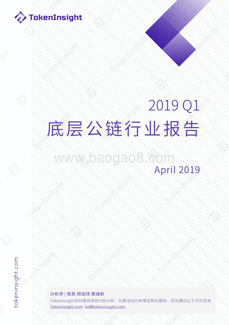 2019年Q1底层公链行业报告.pdf_第1页