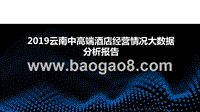 2019云南中高端酒店经营情况大数据分析报告.pptx