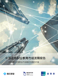 中国在线职业教育市场发展报告.pdf
