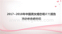 2017~2018年中国男女婚恋观研究报告.pptx