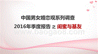 中国男女婚恋观系列调查2016年季度报告之闺蜜与基友.pptx