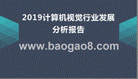 2019计算机视觉行业发展分析报告.pptx