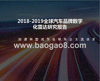 2018-2019全球汽车品牌数字化雷达研究报告.pptx