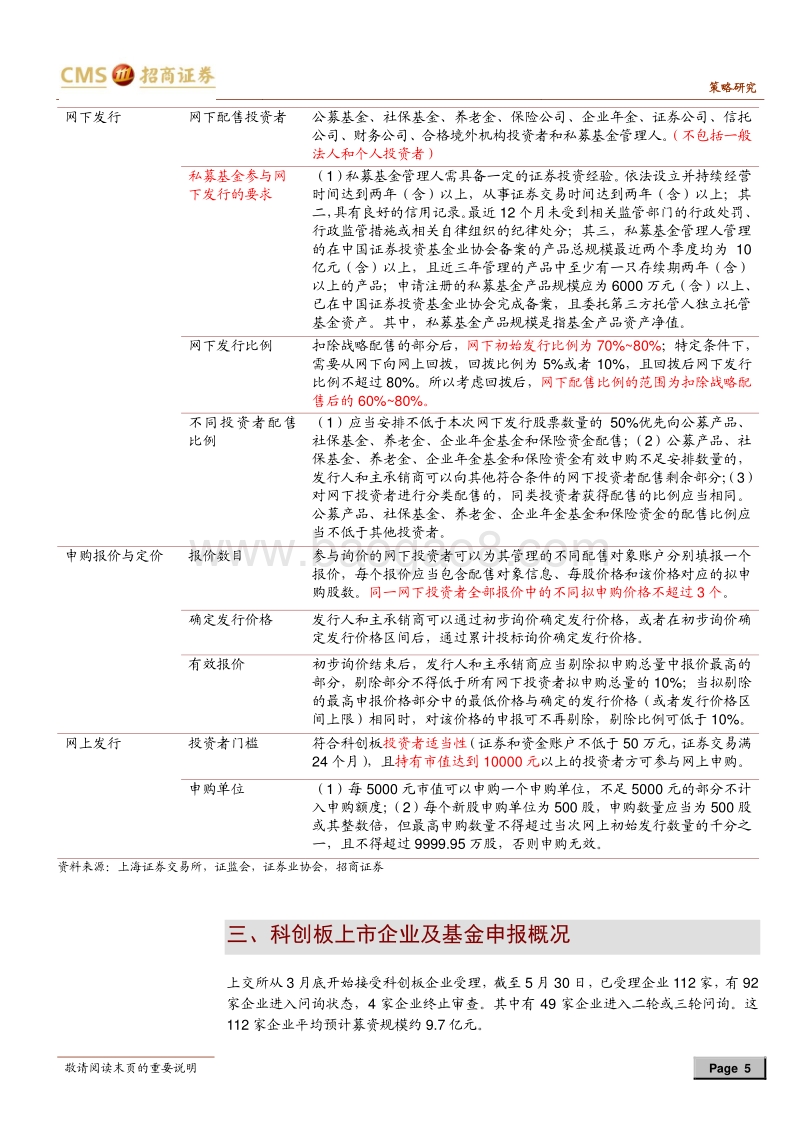 科创板专题系列报告之二：科创板打新规则及收益率测算.pdf_第5页