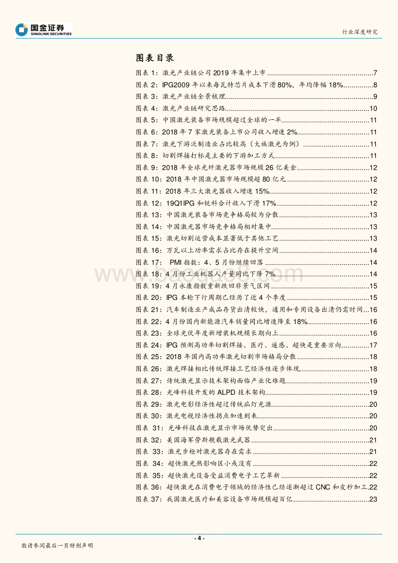 激光系列报告之一：激光产业链研究框架：降价驱动新场景拓展，迎接下一轮需求复苏.pdf_第4页