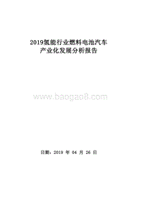 2019氢能行业燃料电池汽车产业化发展分析报告.doc