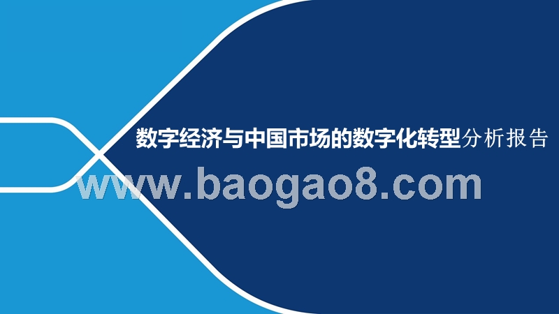 数字经济与中国市场的数字化转型分析报告.pptx_第1页