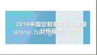2019中国定制家具行业展望分析报告.pptx