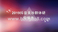 2019抖音美妆群体研究报告.pptx