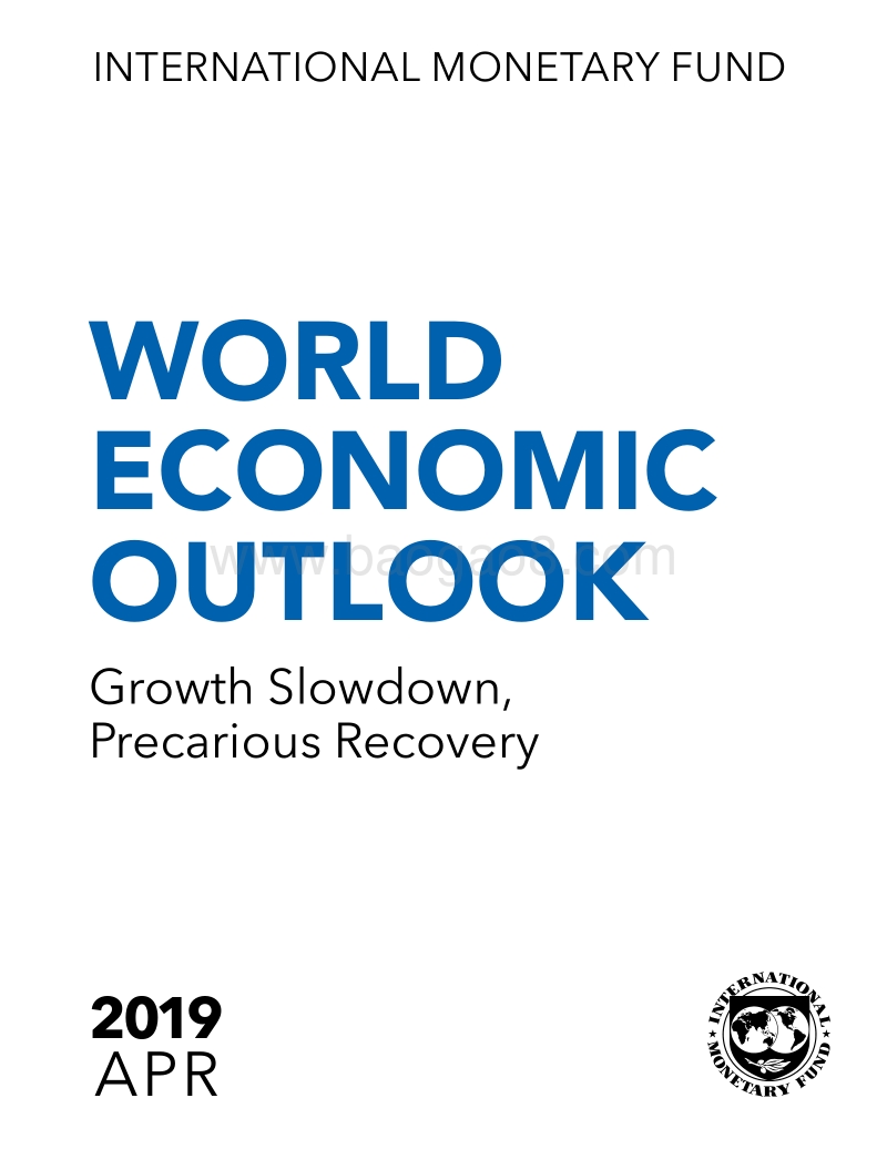 IMF：2019年4月世界经济展望.pdf_第1页