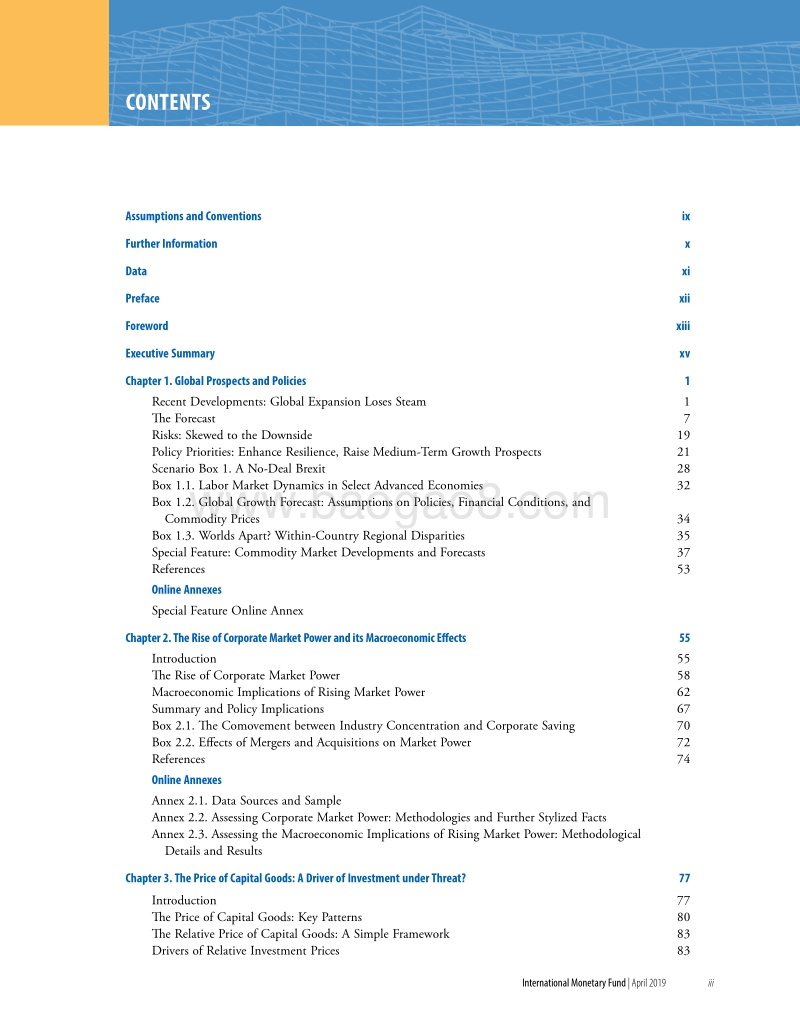IMF：2019年4月世界经济展望.pdf_第3页