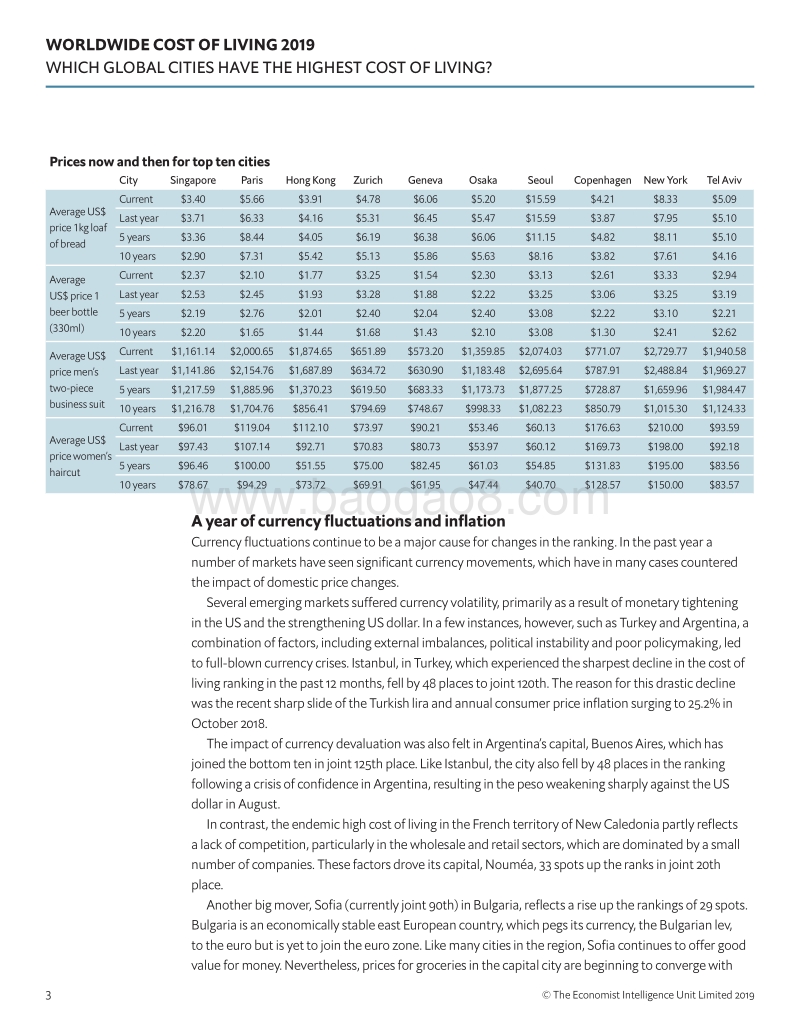 2019年全球生活成本指数（英文版）.pdf_第5页