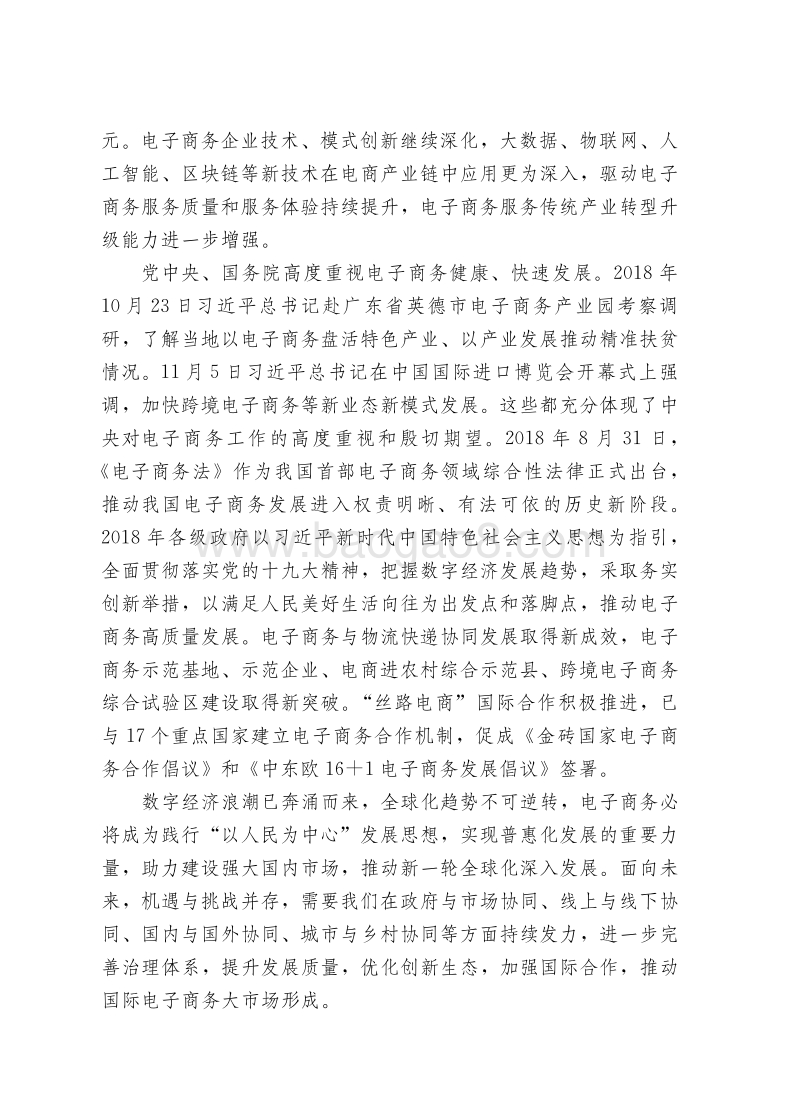 2018-2019中国电子商务报告.pdf_第3页